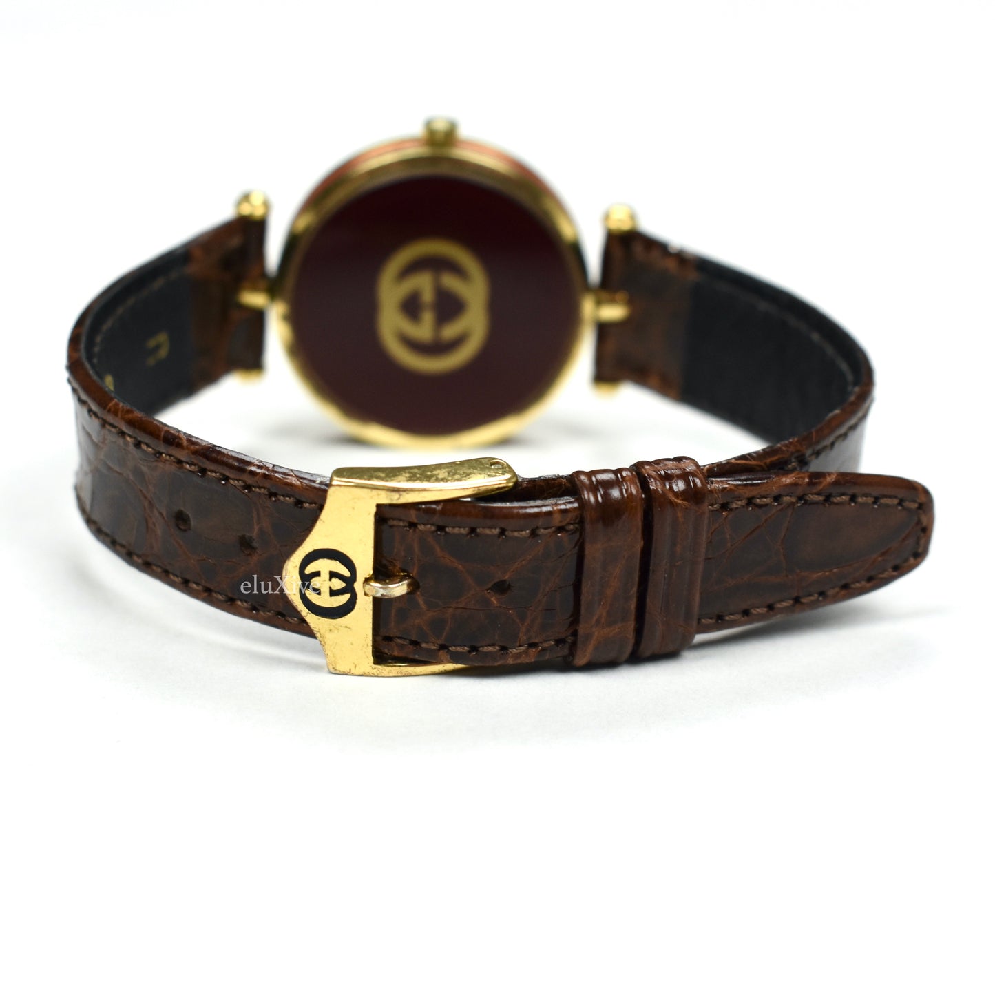 Gucci - 2000M Gold Cream Dial Web Stripe Watch