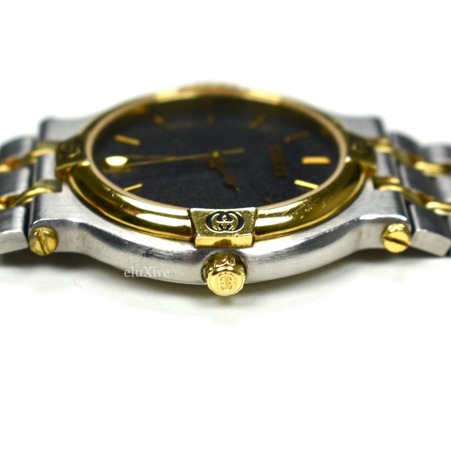 Gucci - 9000M Gold/Steel Graphite Dial Watch