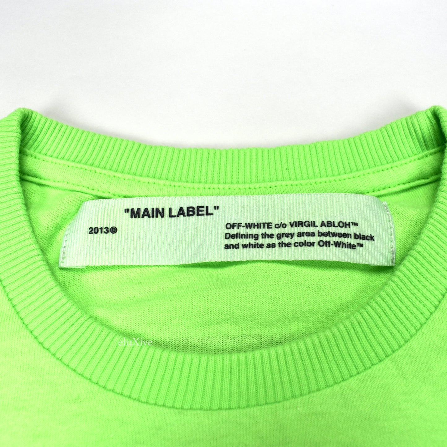 Off-White - Empty Gallery Logo L/S Staff T-Shirt (Green)