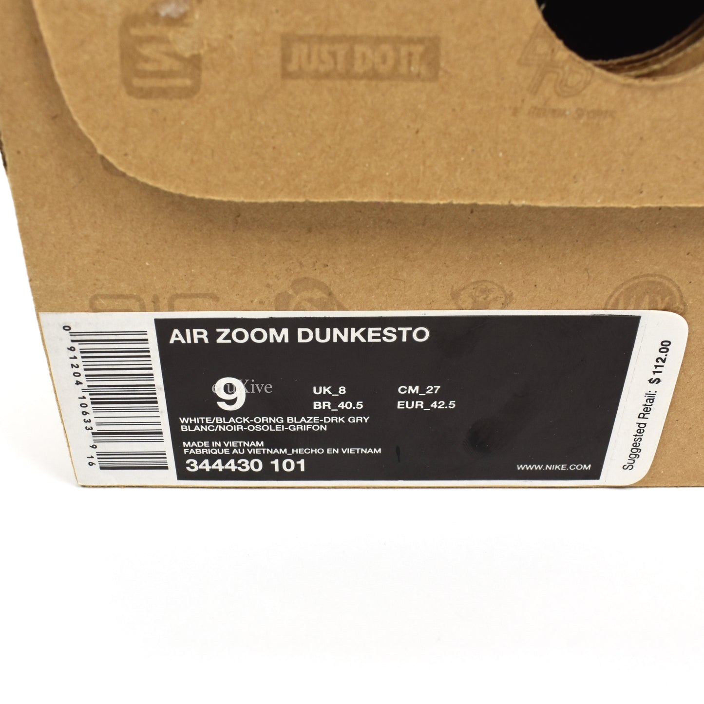 Nike - Air Zoom Dunkesto (White/Black/Orange)