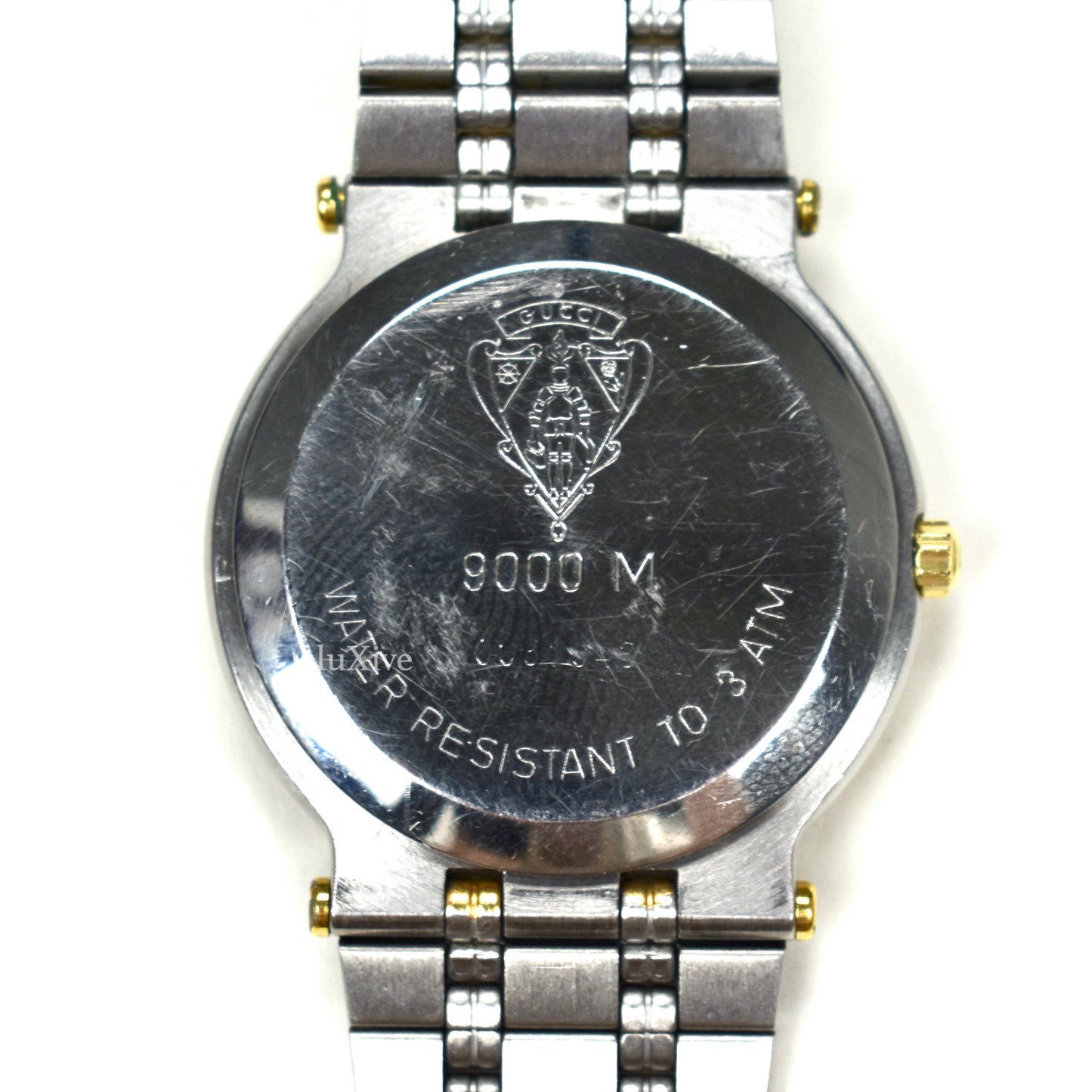 Gucci - 9000M Gold/Steel Graphite Dial Watch