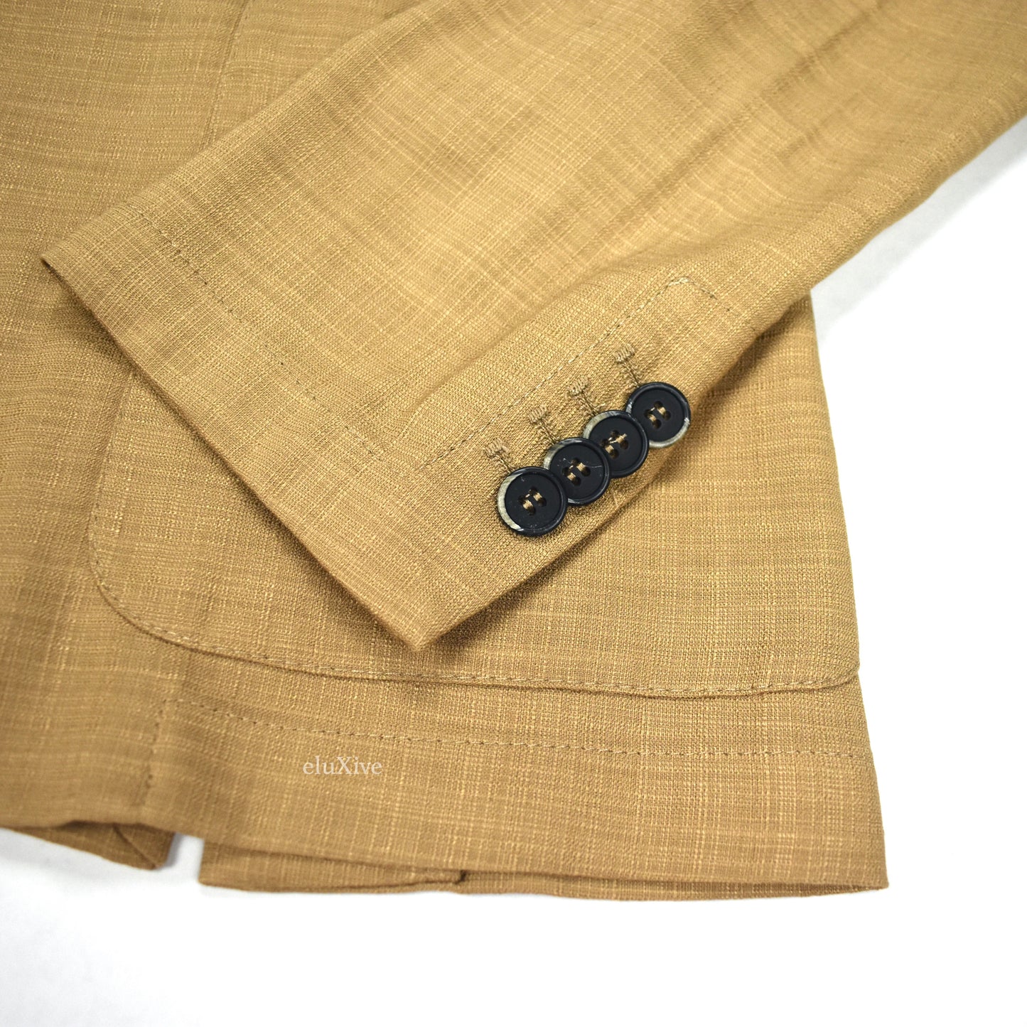 Barena - Tan Textured Vicose Unlined Blazer