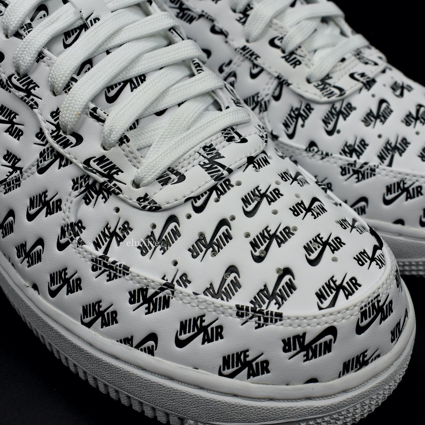 Nike - Air Force 1 '07 QS Allover Logo Print (White)