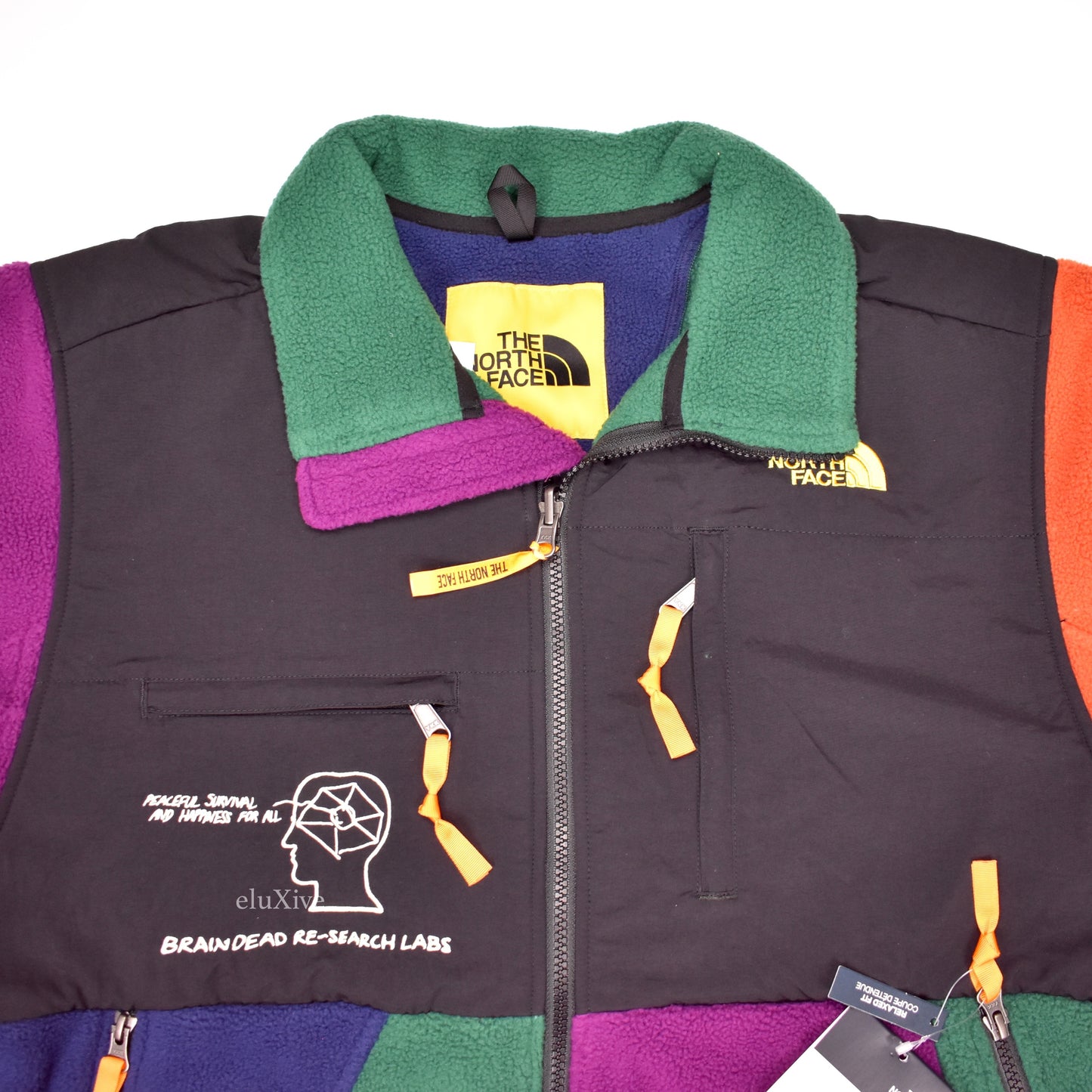 Brain Dead x The North Face - Color Block Fleece Denali Jacket