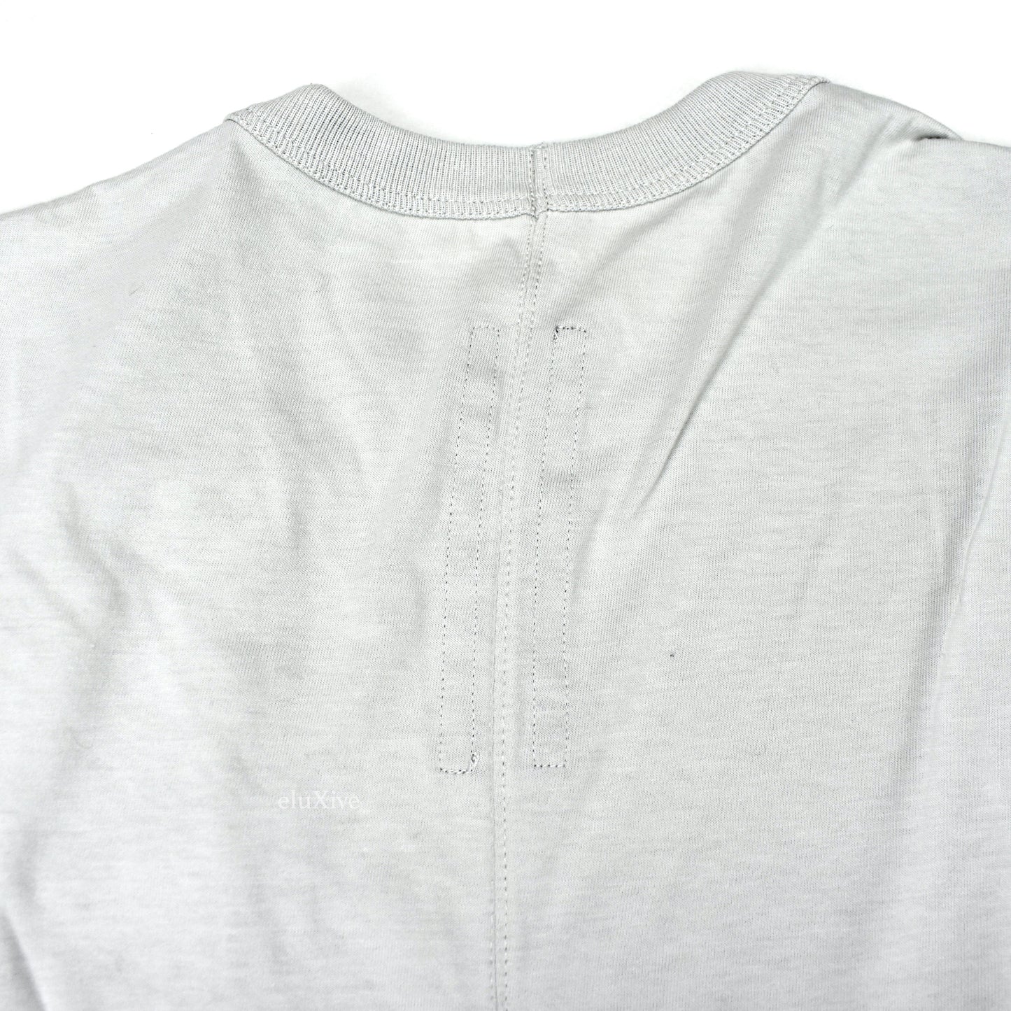 Rick Owens - Oyster Gray LS Zip Pocket Level T-Shirt