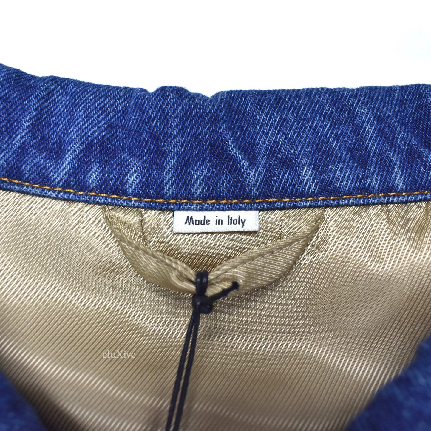 Gucci - Web Stripe & Horsebit Logo Denim Jacket  Logo Denim Trucker Jacket