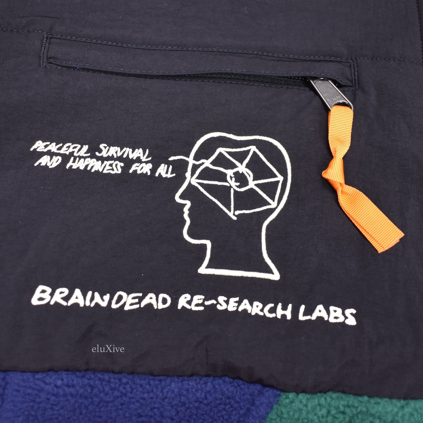 Brain Dead x The North Face - Color Block Fleece Denali Jacket