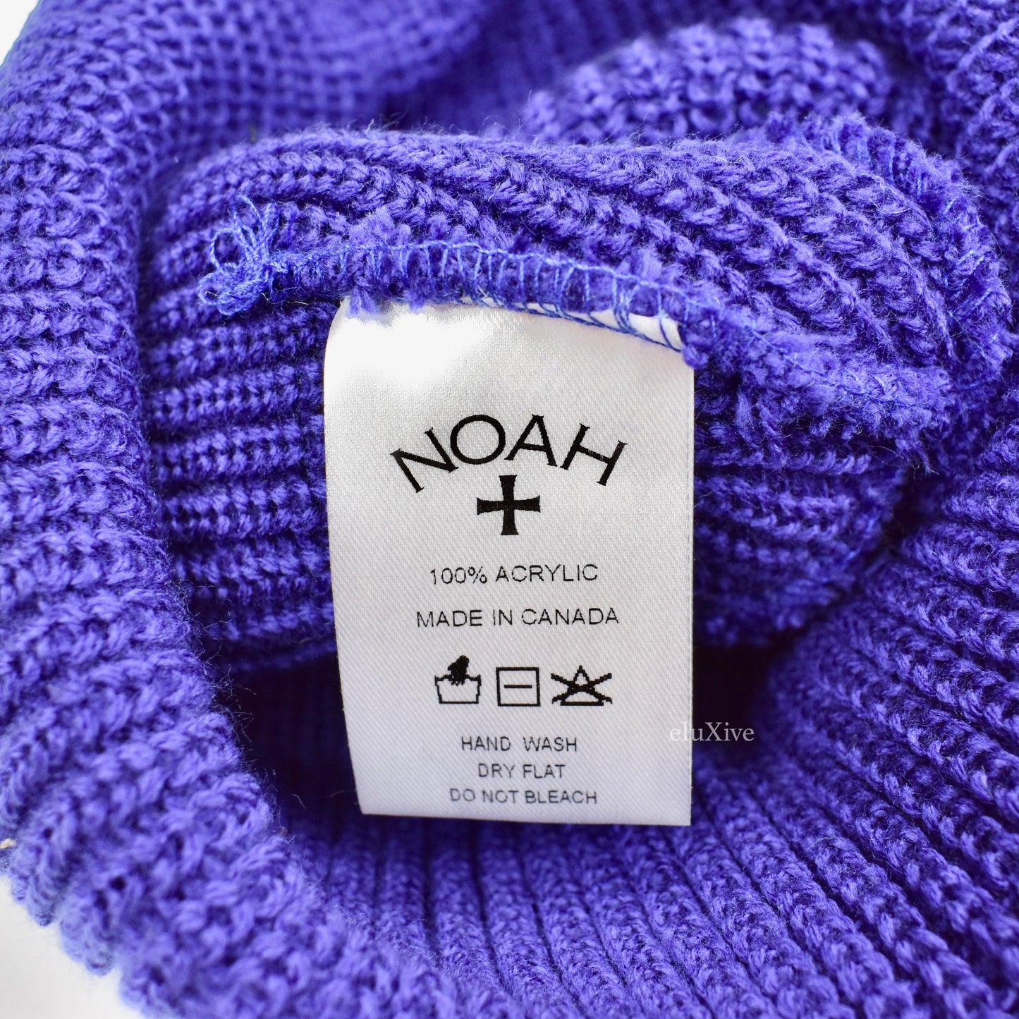 Noah - Uni Stripe Core Logo Beanie (Blue)