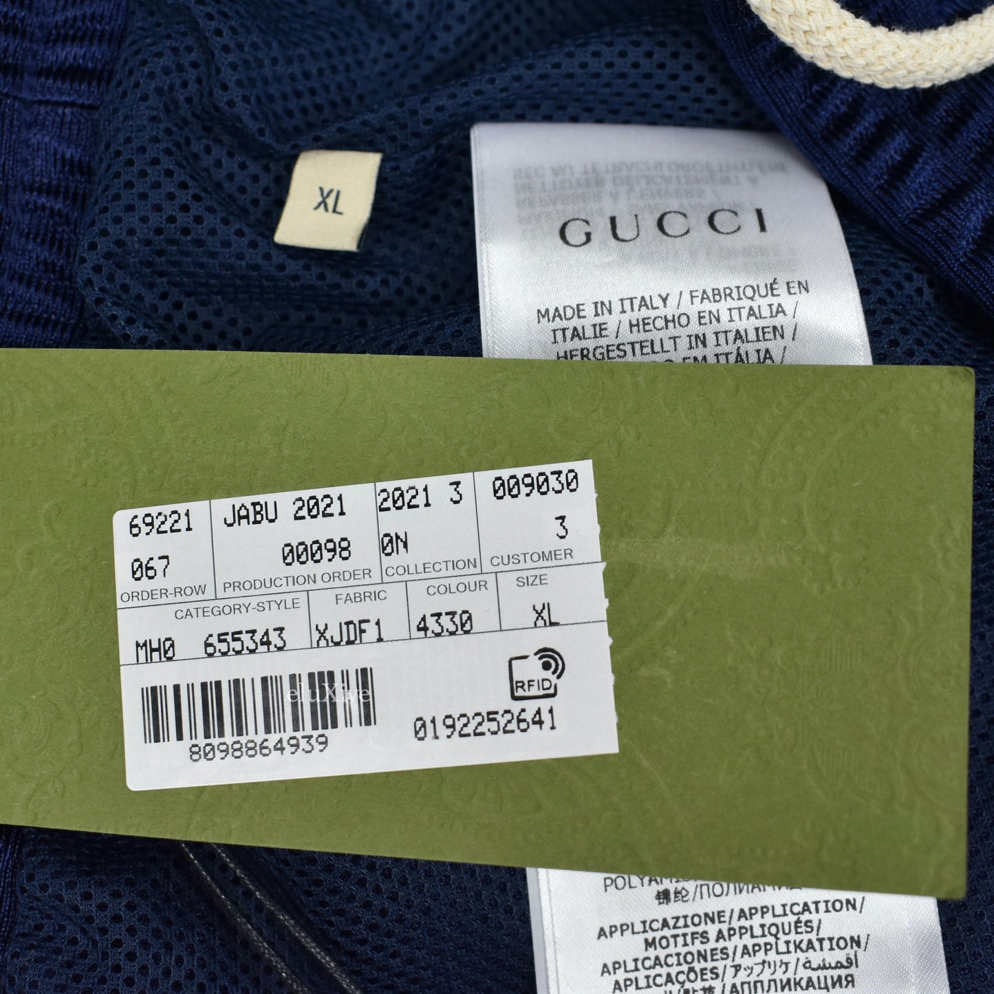 Gucci - Navy Web Stripe Technical Jersey Track Pants