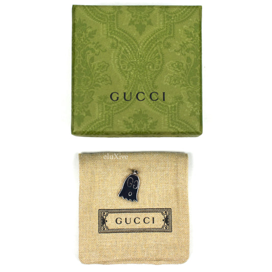 Gucci - Silver / Black Gucci Ghost Pendant