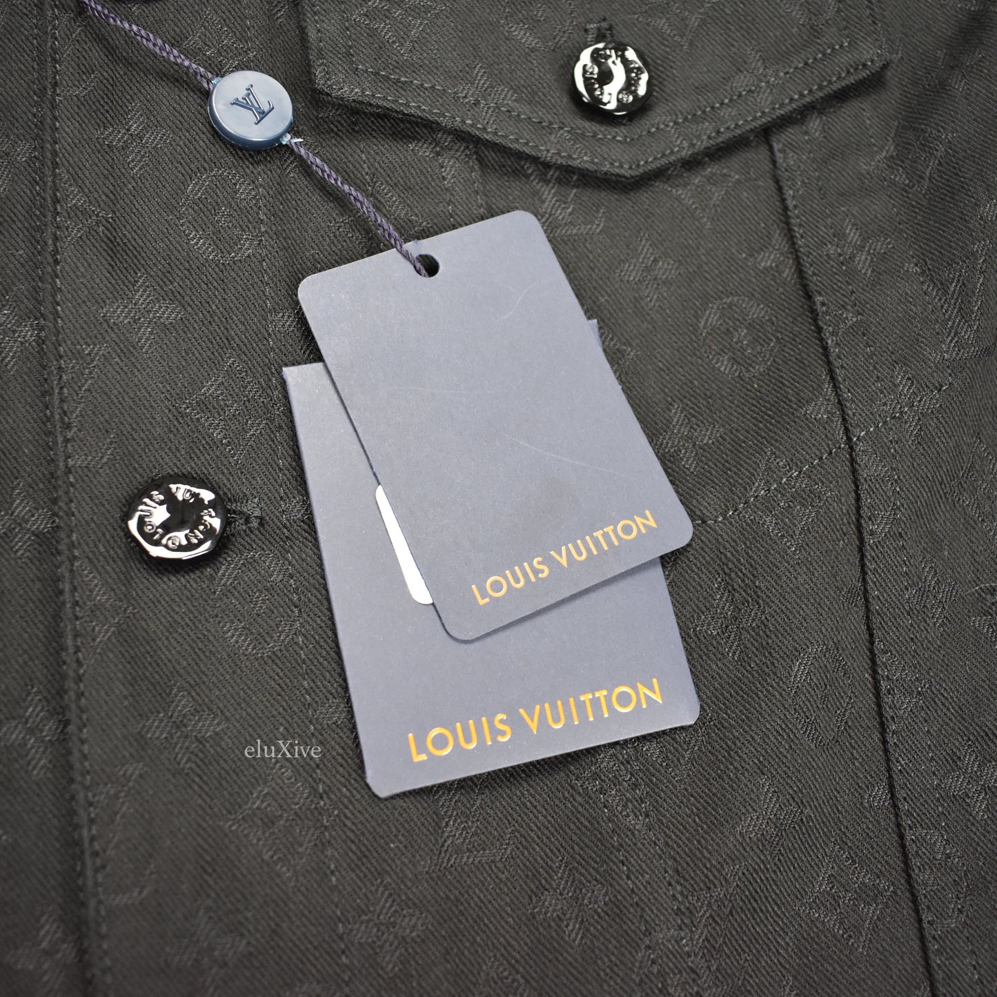 Louis Vuitton - Monogram Denim Woven Trucker Jacket (Black)