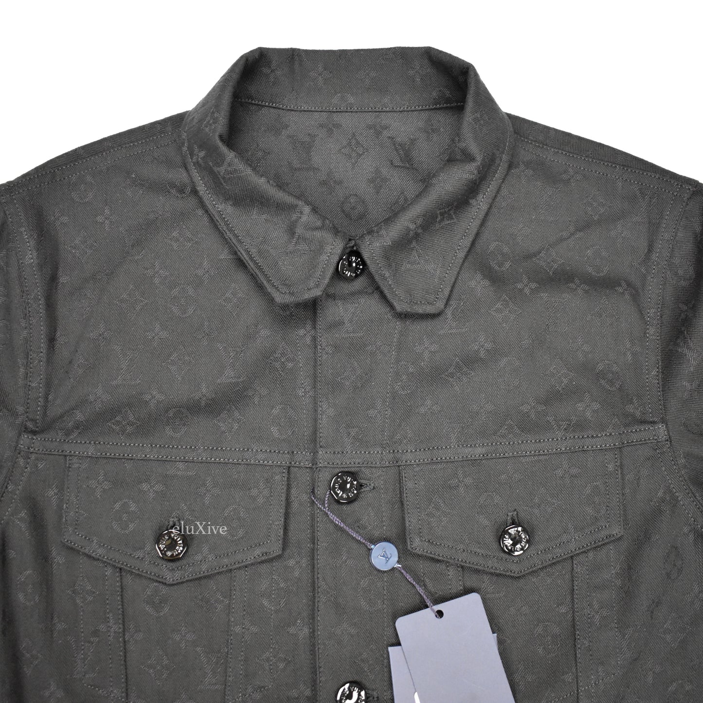 Louis Vuitton - Monogram Denim Woven Trucker Jacket (Black)