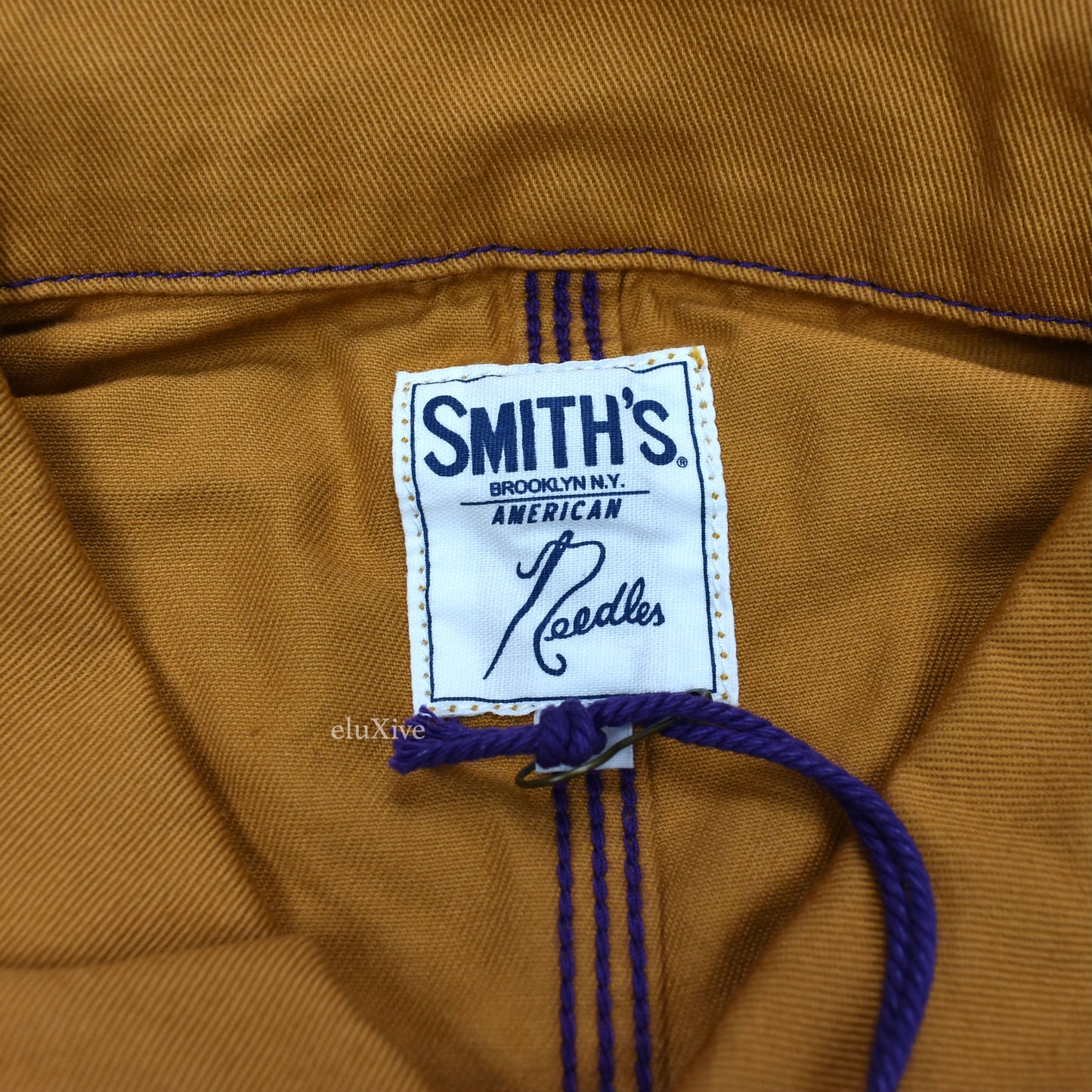 Needles x Smiths - Gold Butterfly Logo Twill Work Shirt