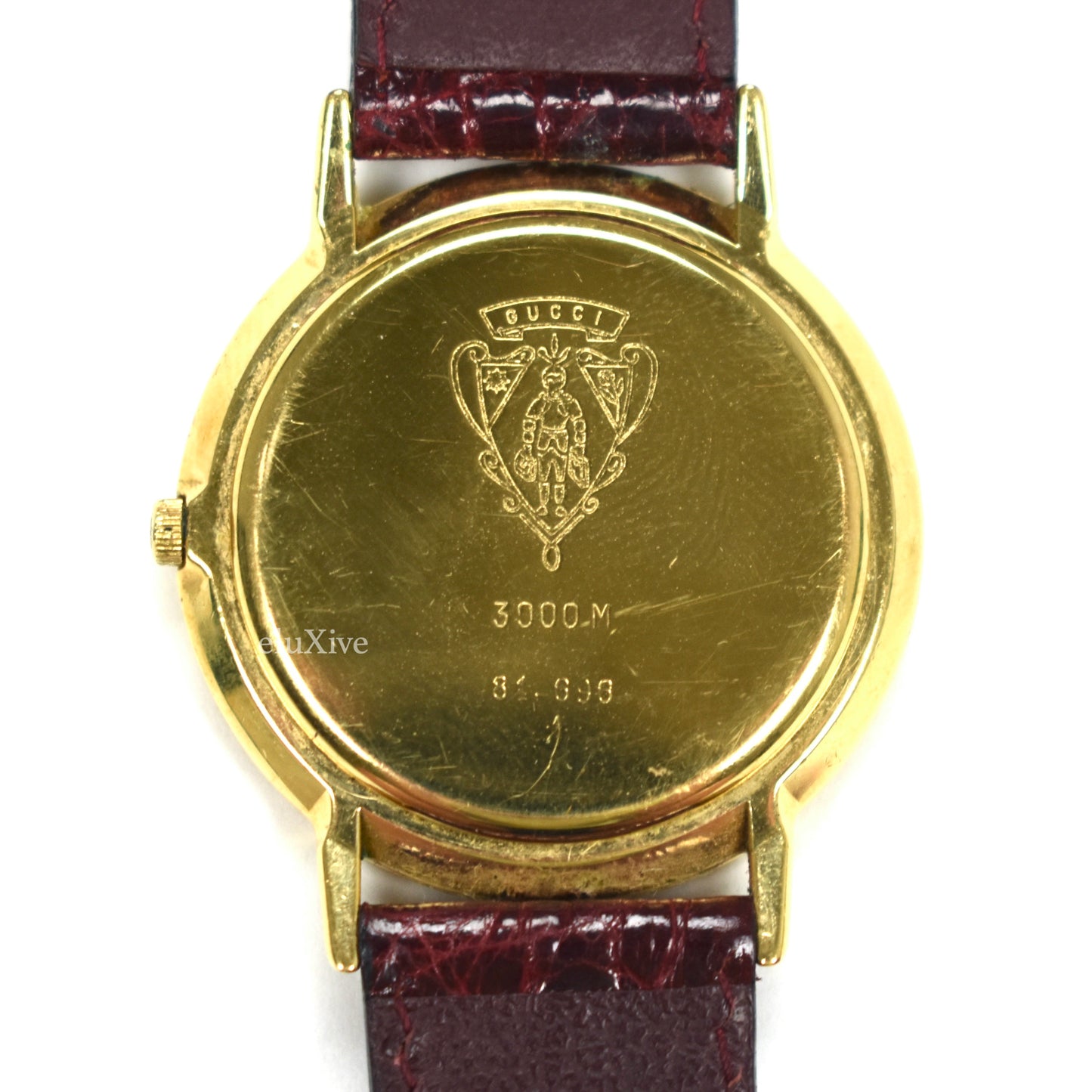 Gucci - 3000M Gold Web Stripe Watch