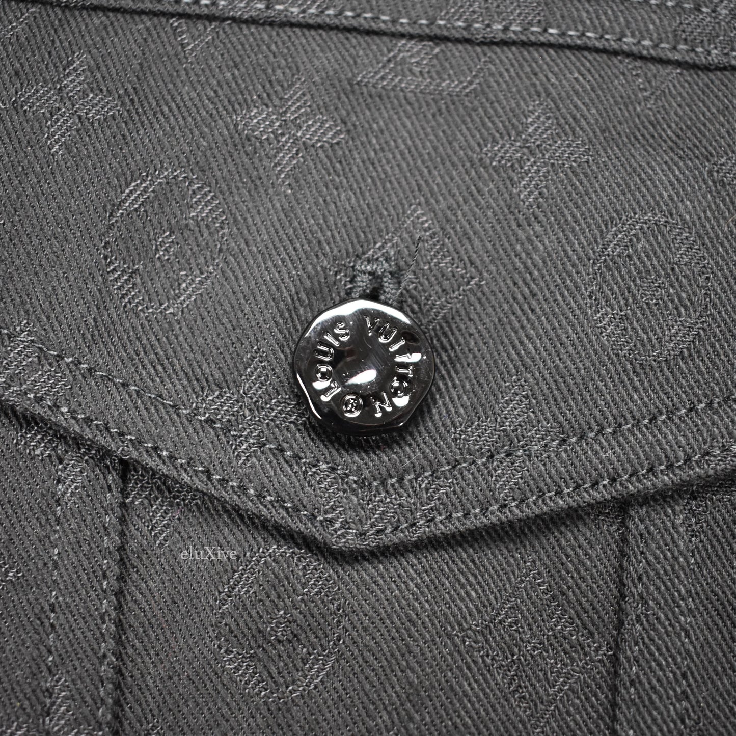 Louis Vuitton - Monogram Denim Woven Trucker Jacket (Black)