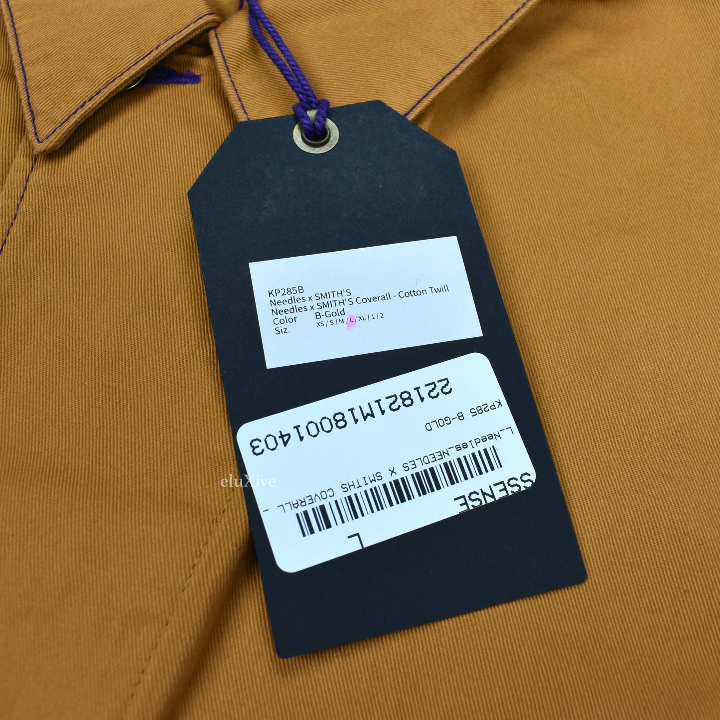Needles x Smiths - Gold Butterfly Logo Twill Work Shirt