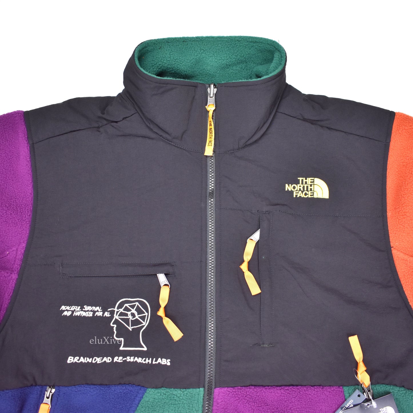 Brain Dead x The North Face - Color Block Fleece Denali Jacket