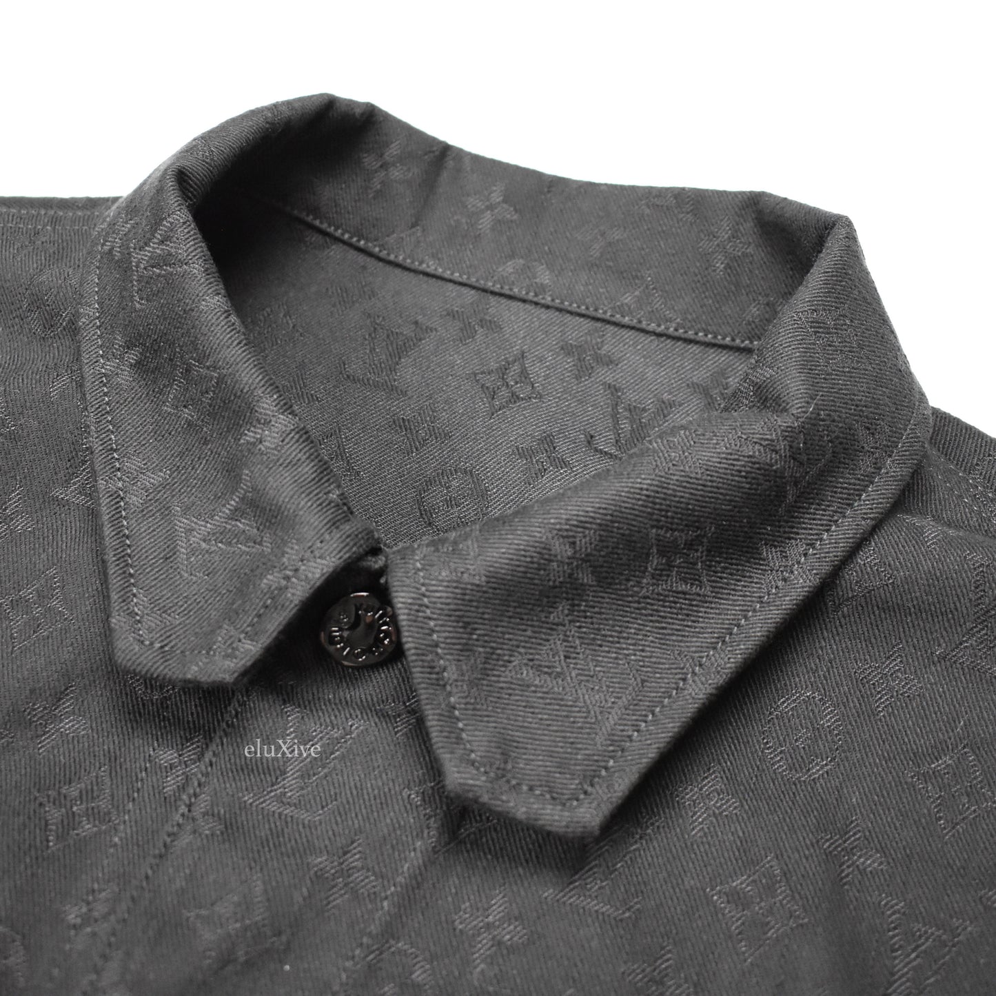 Louis Vuitton - Monogram Denim Woven Trucker Jacket (Black)