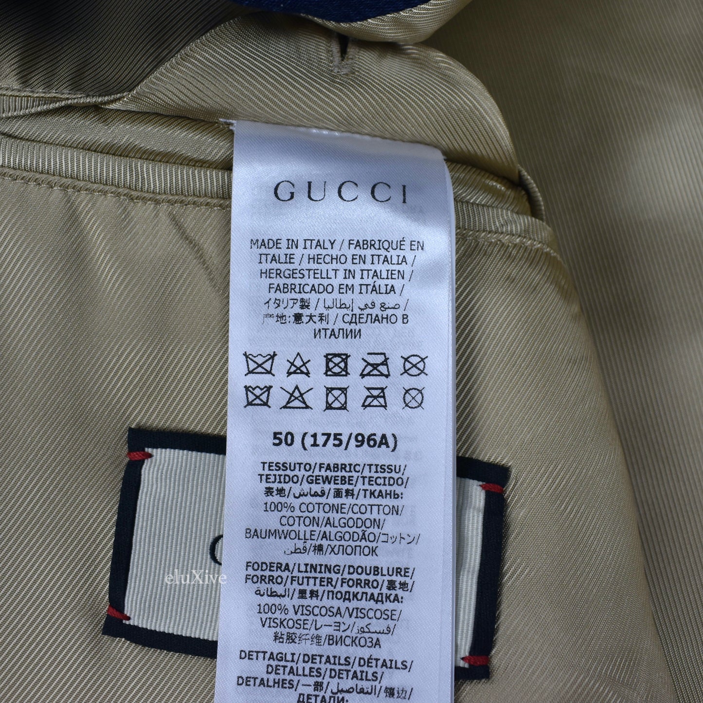 Gucci - Web Stripe & Horsebit Logo Denim Jacket  Logo Denim Trucker Jacket