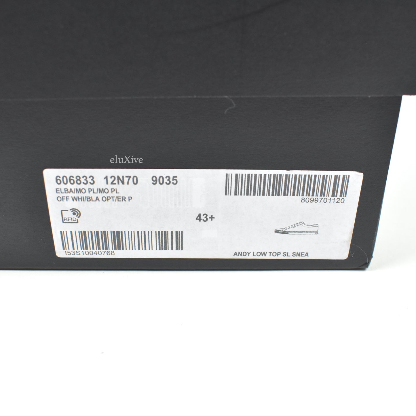 Saint Laurent - White Canvas Andy Low Top Sneakers