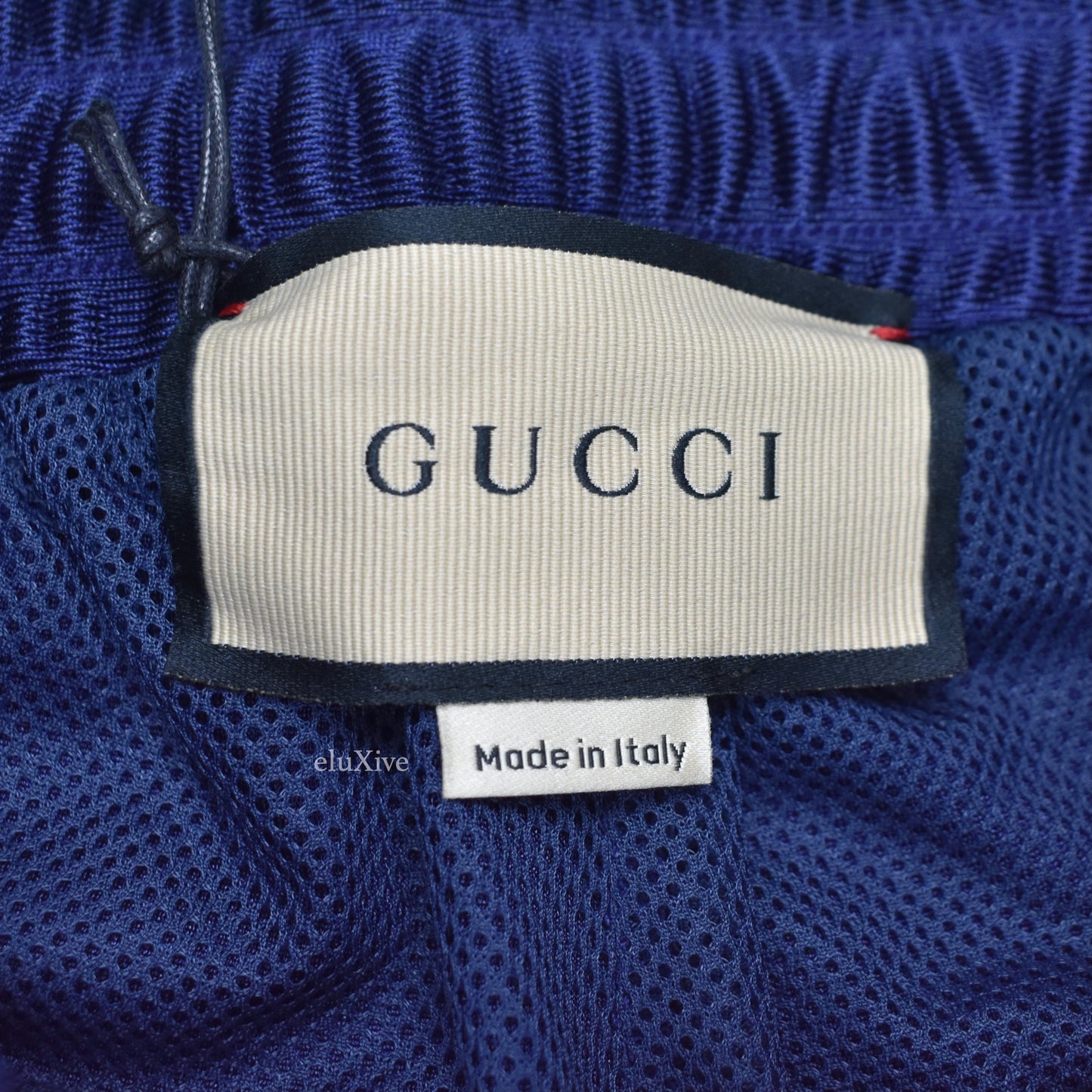 Gucci - Navy Web Stripe Technical Jersey Track Pants