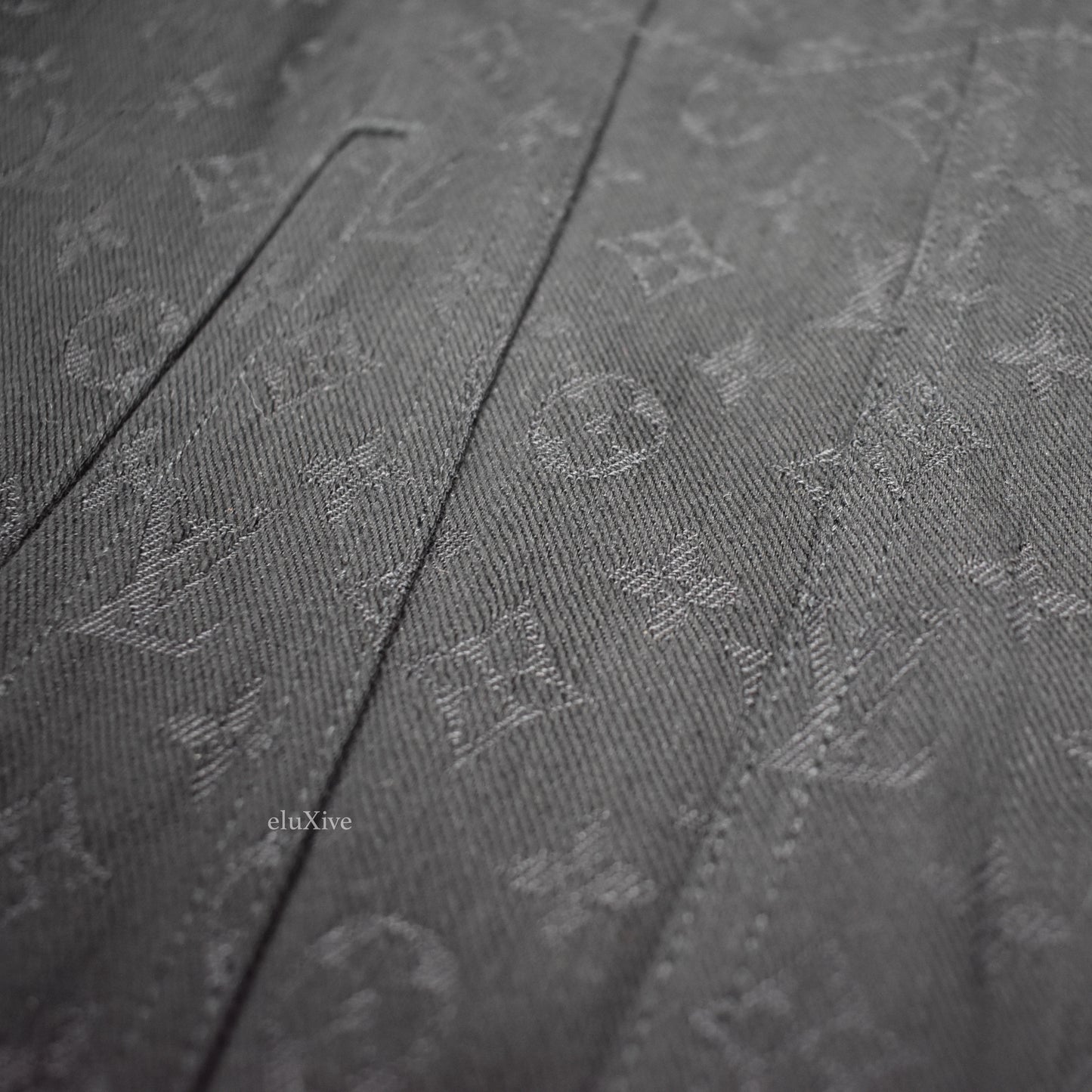 Louis Vuitton - Monogram Denim Woven Trucker Jacket (Black)