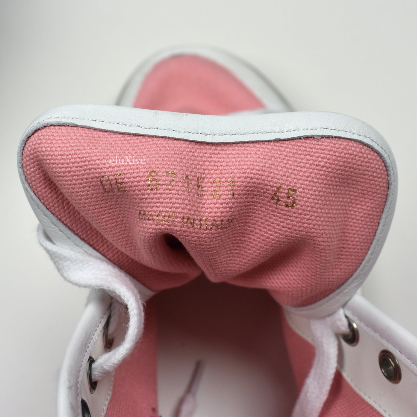 Saint Laurent - Pink Canvas SL 39 Mid Top Sneakers