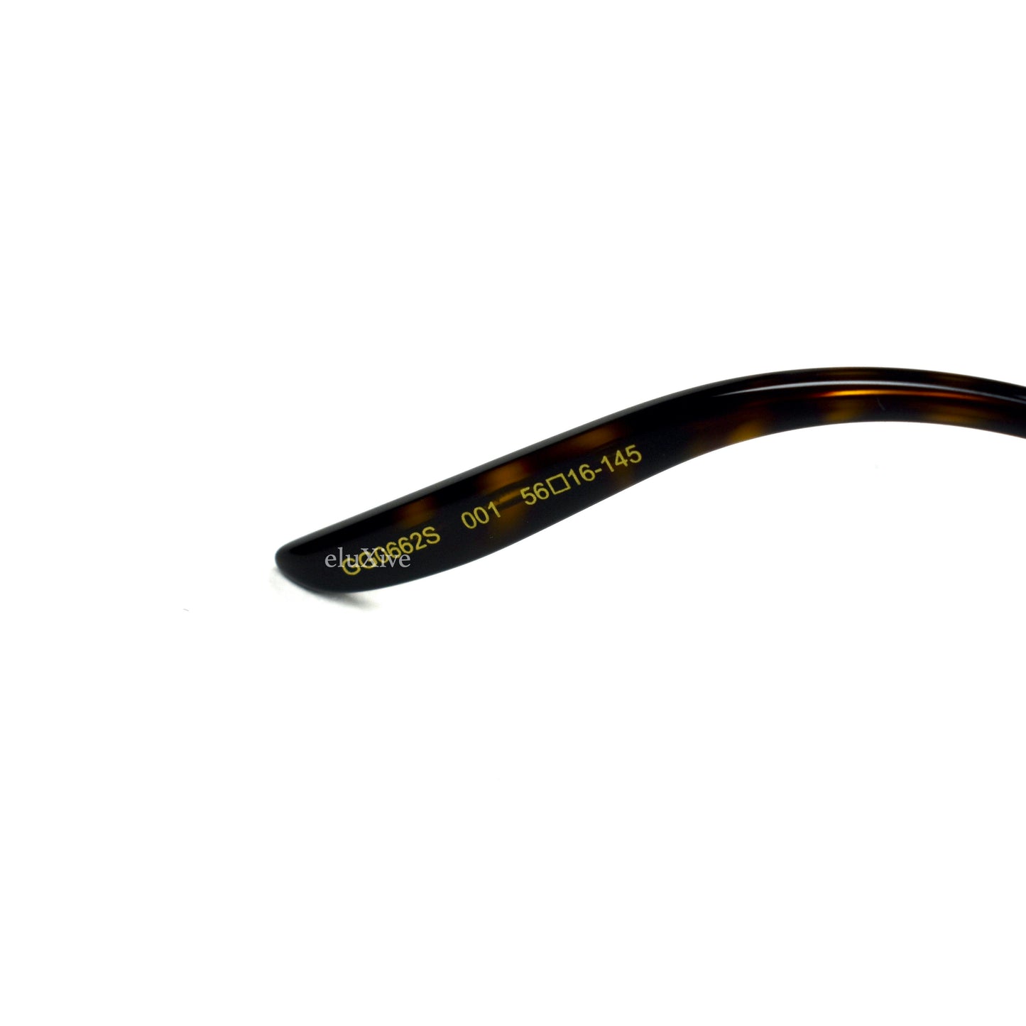 Gucci - GG0062S Black/Gold Aviator Sunglasses