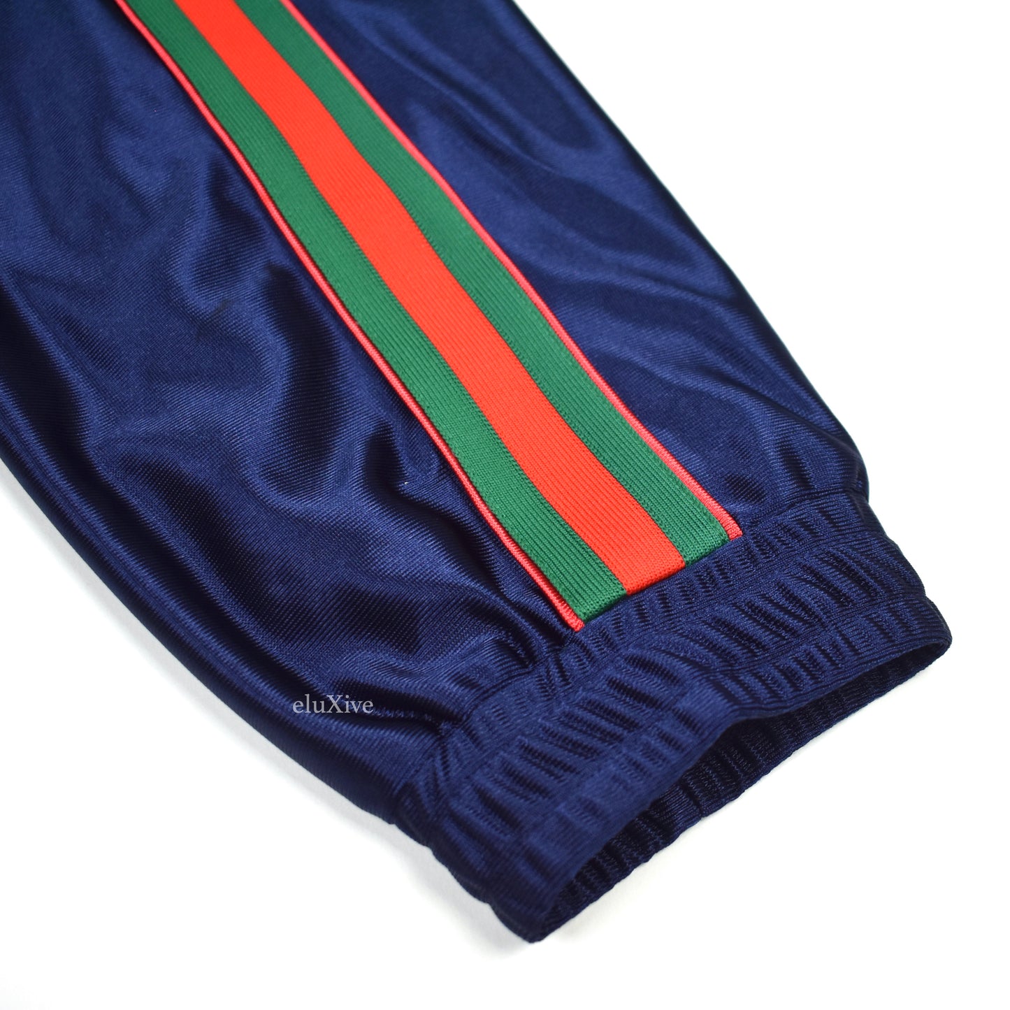 Gucci - Navy Web Stripe Technical Jersey Track Pants