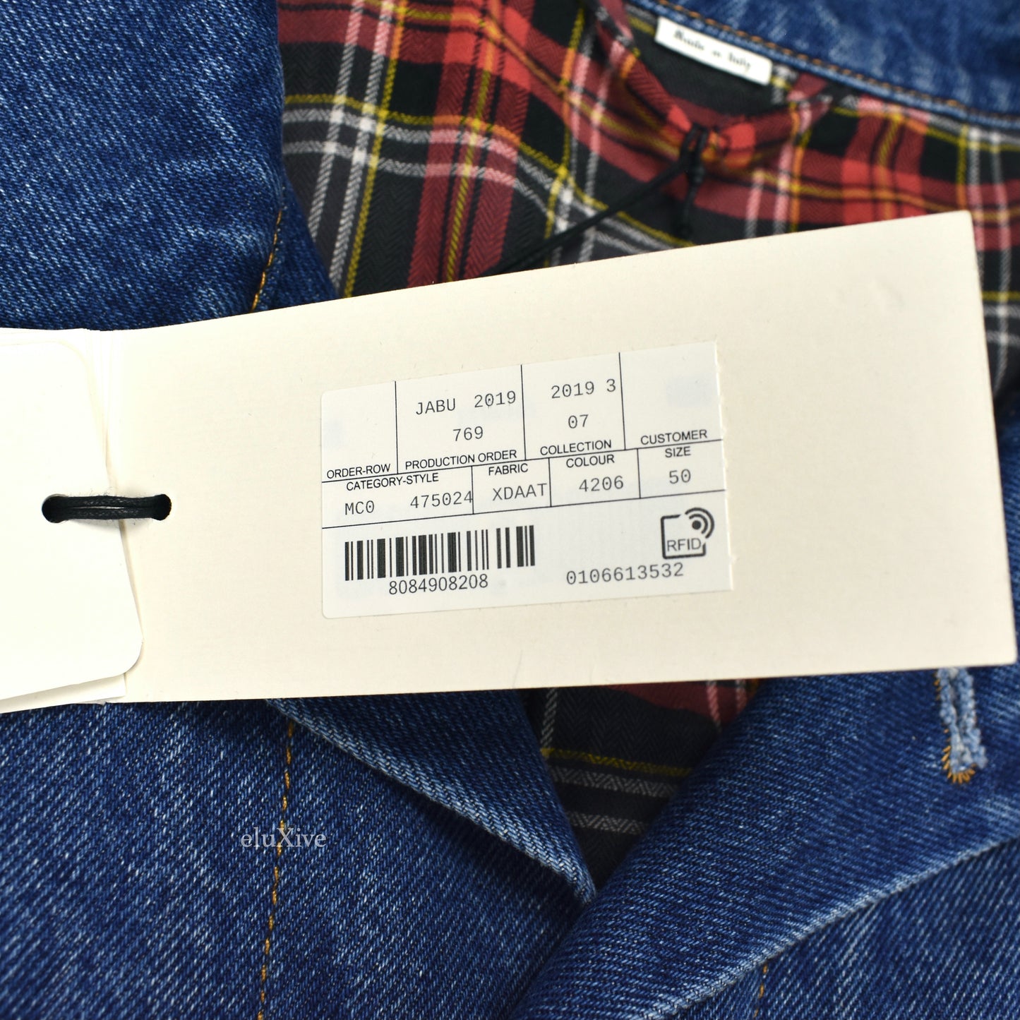 Gucci - Vintage Flocked Logo Denim Trucker Jacket