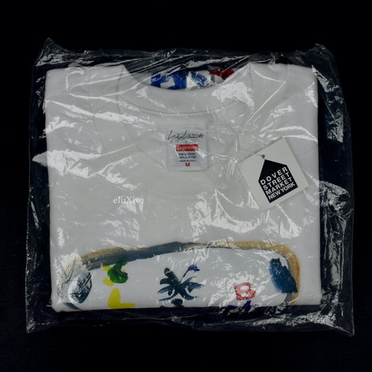 Supreme x Yohji Yamamoto - Paint Print T-Shirt (White)