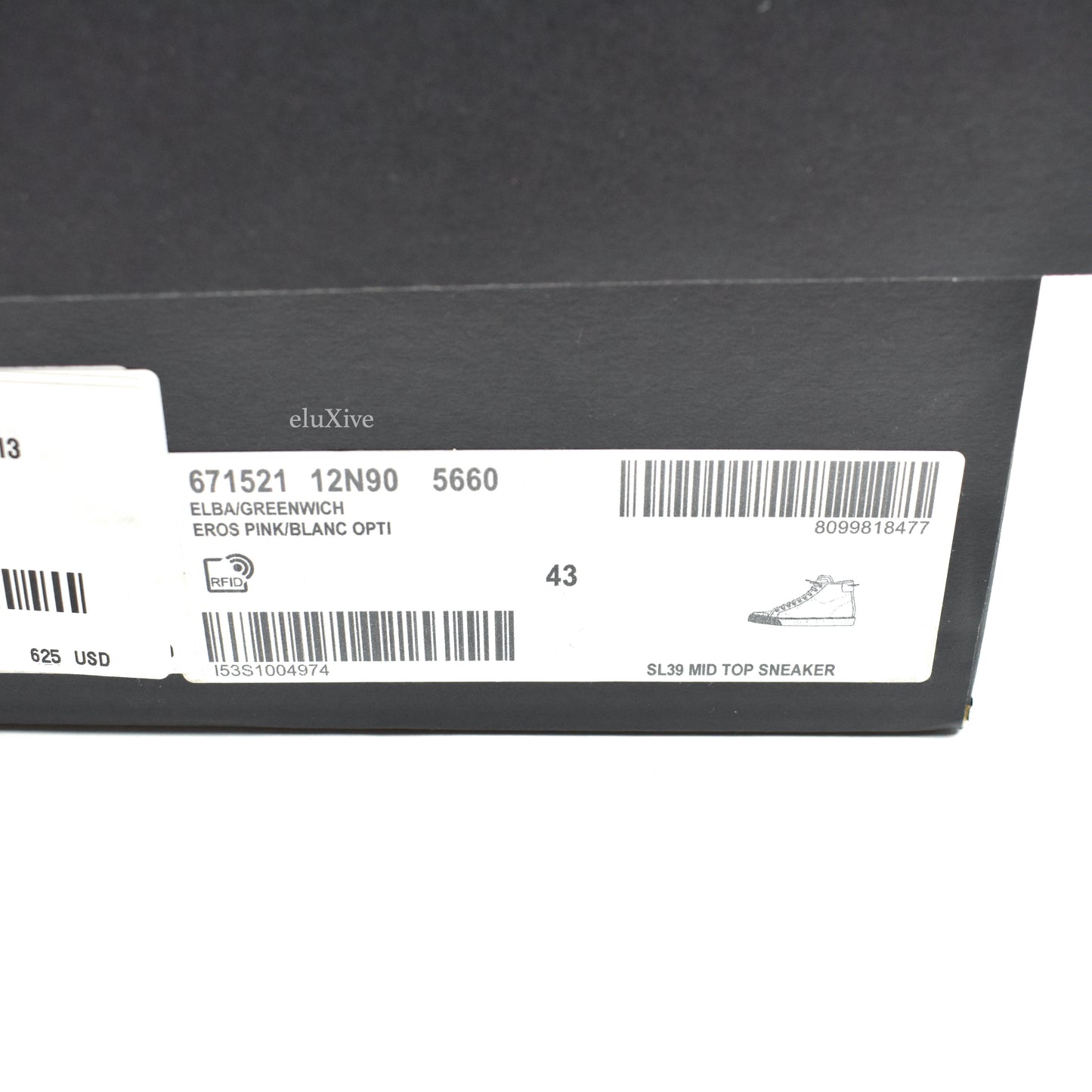 Saint Laurent - Pink Canvas SL 39 Mid Top Sneakers