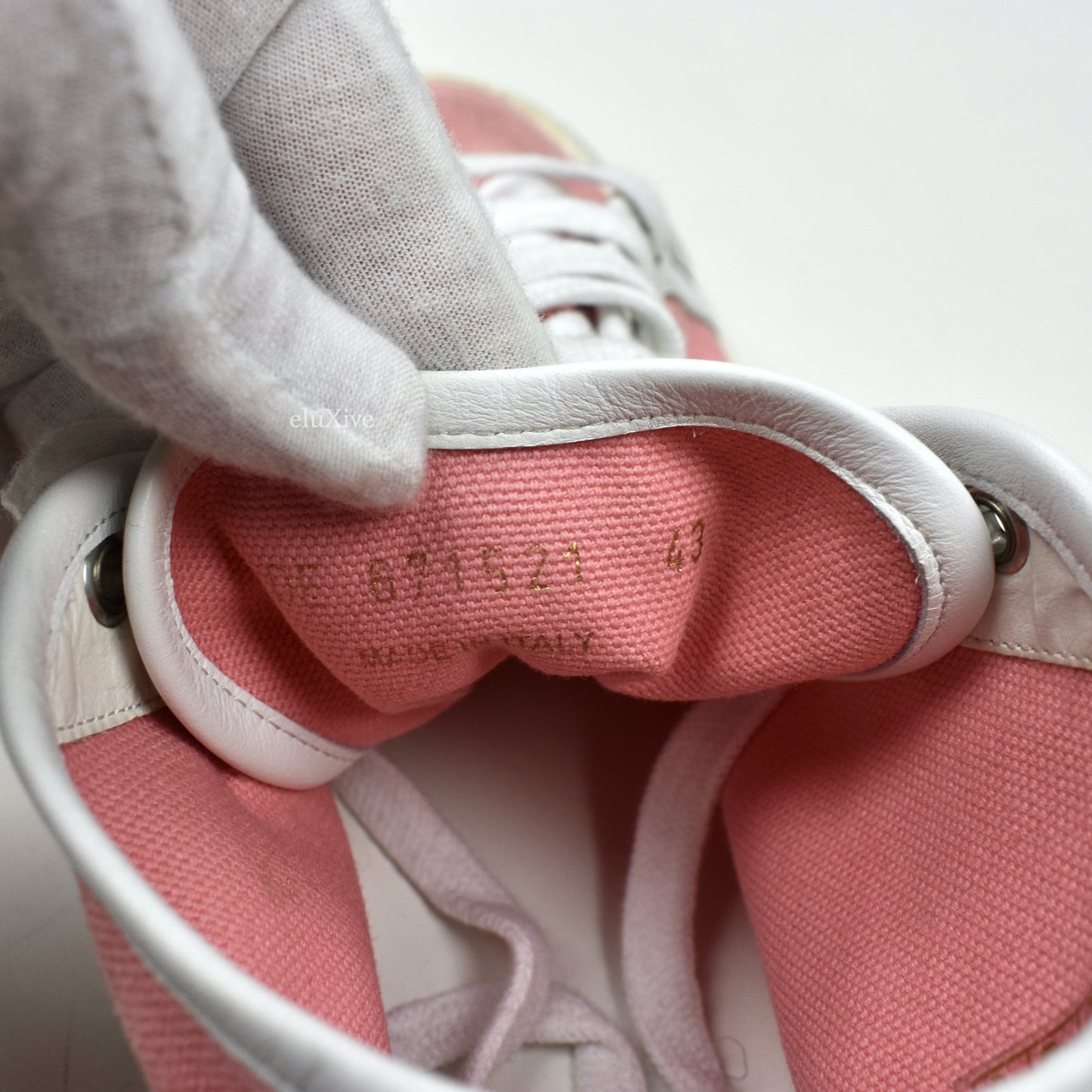 Saint Laurent - Pink Canvas SL 39 Mid Top Sneakers