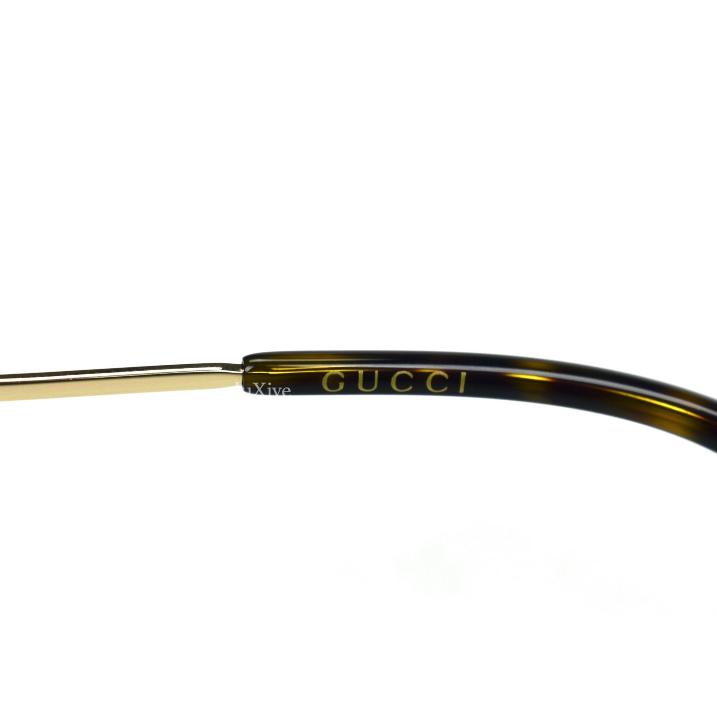 Gucci - GG0062S Black/Gold Aviator Sunglasses