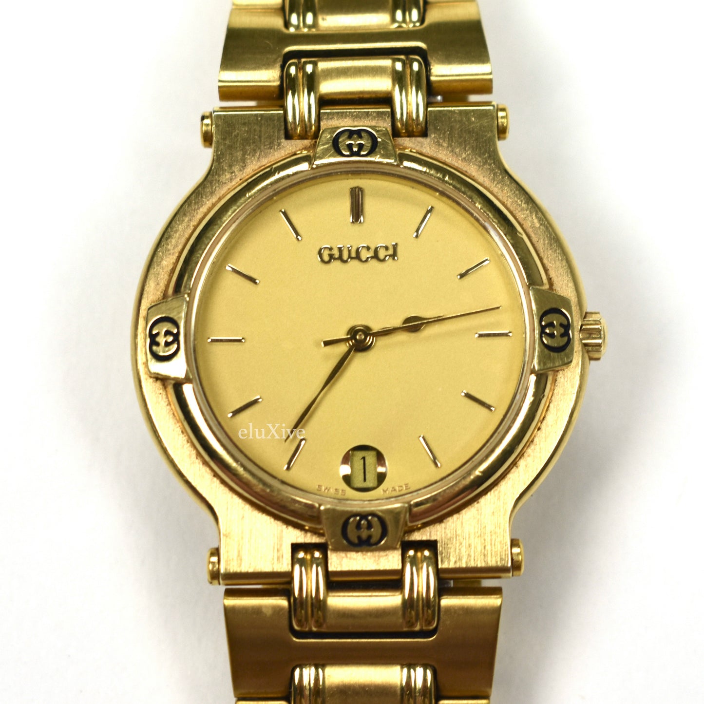 Gucci - 9200M Gold Champagne Dial Watch