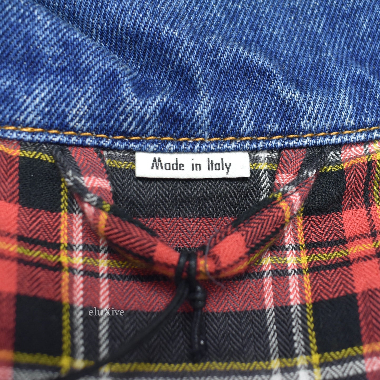 Gucci - Vintage Flocked Logo Denim Trucker Jacket