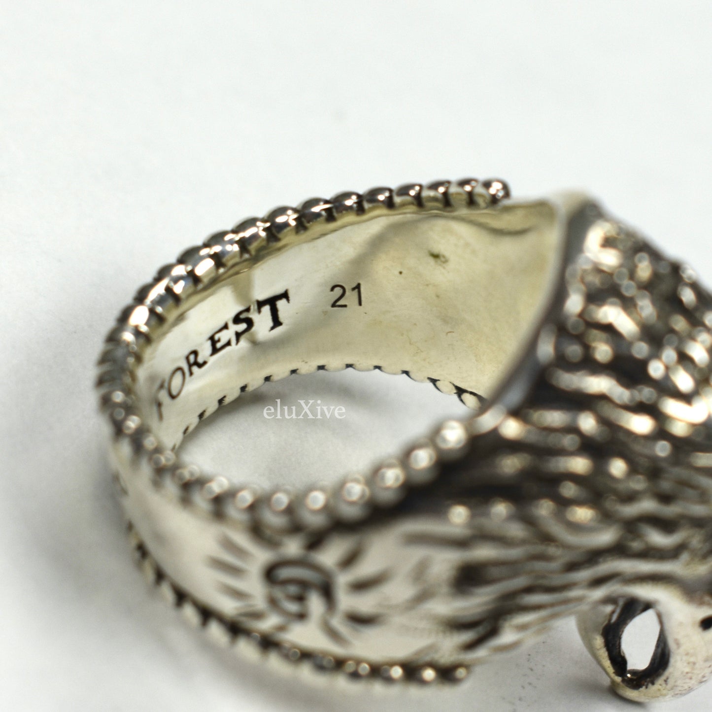 Gucci - Silver Anger Forest Eagle Statement Ring