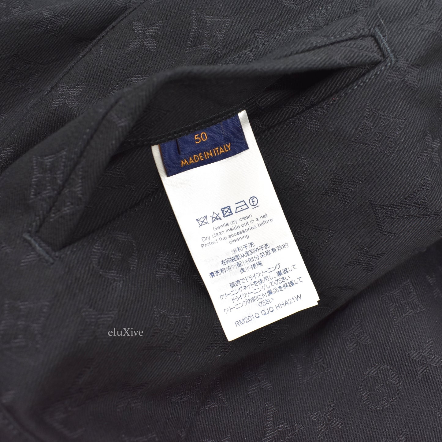 Louis Vuitton - Monogram Denim Woven Trucker Jacket (Black)