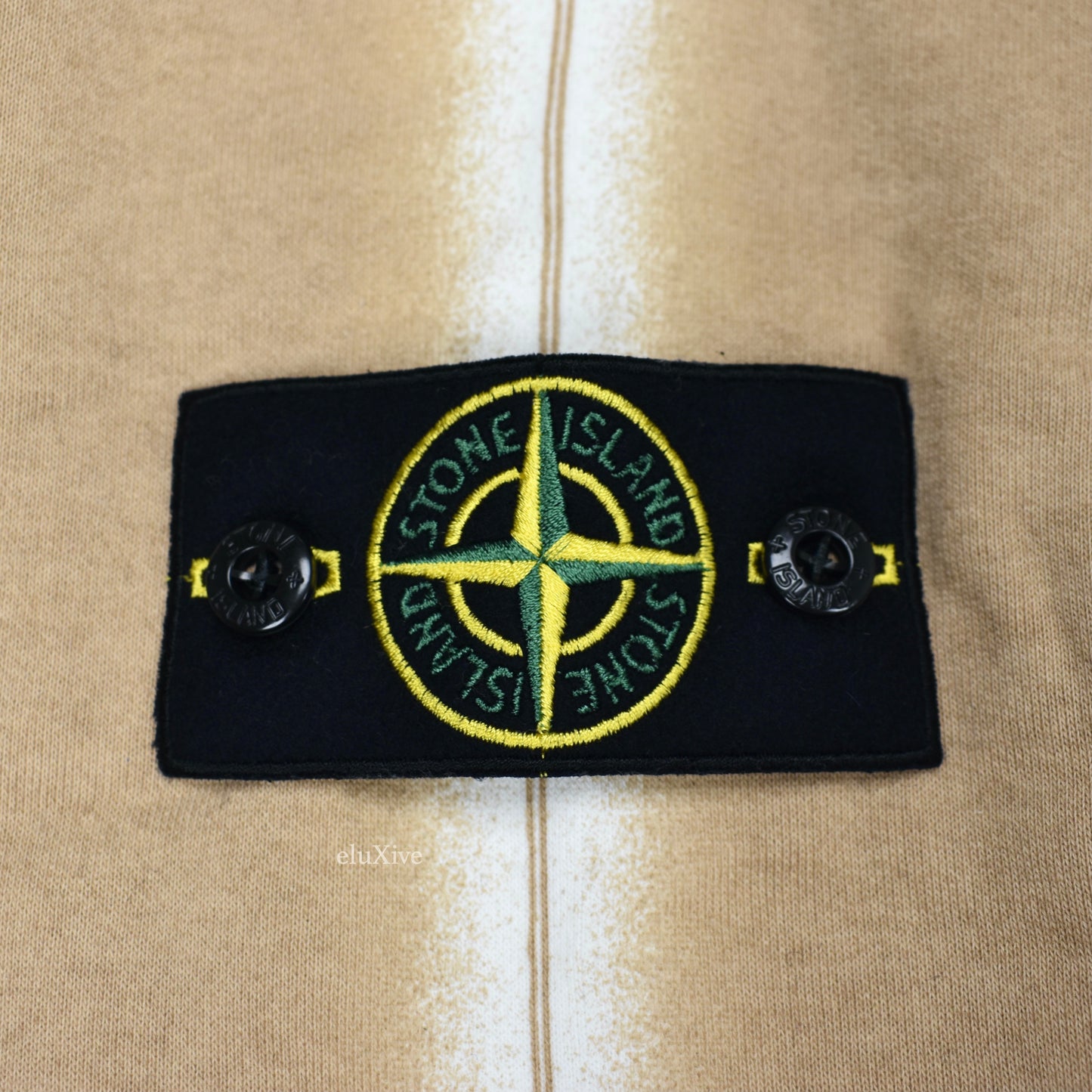 Supreme x Stone Island - Tan Side Stripe Logo Sweatpants