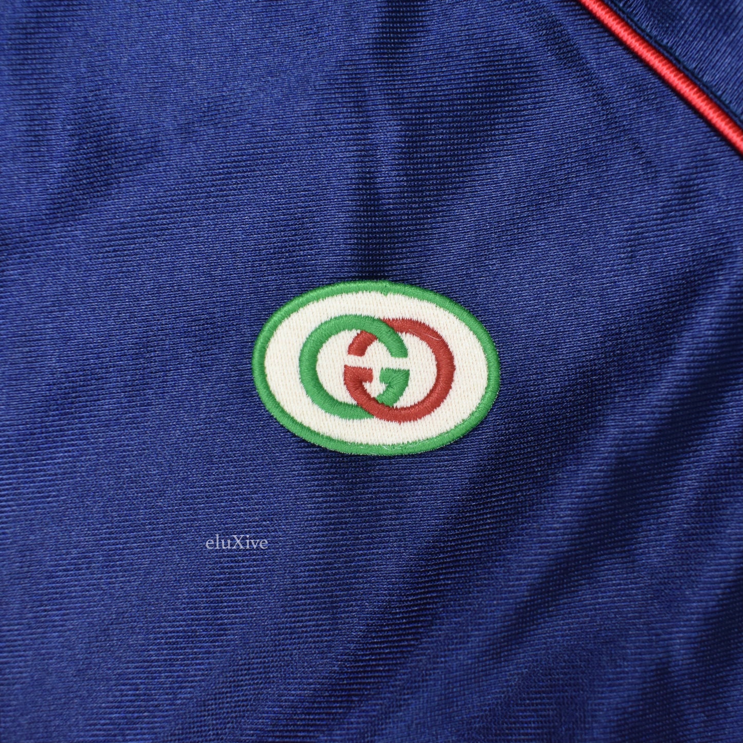 Gucci - Navy Web Stripe Technical Jersey Track Jacket