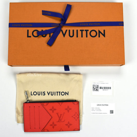 Louis Vuitton - Red Monogram Zip Card Holder
