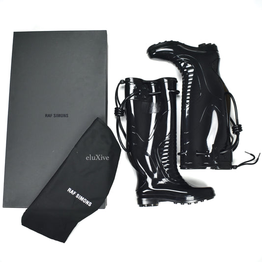 Raf Simons - Black PVC Blade Runner Futuristic Rubber Boots