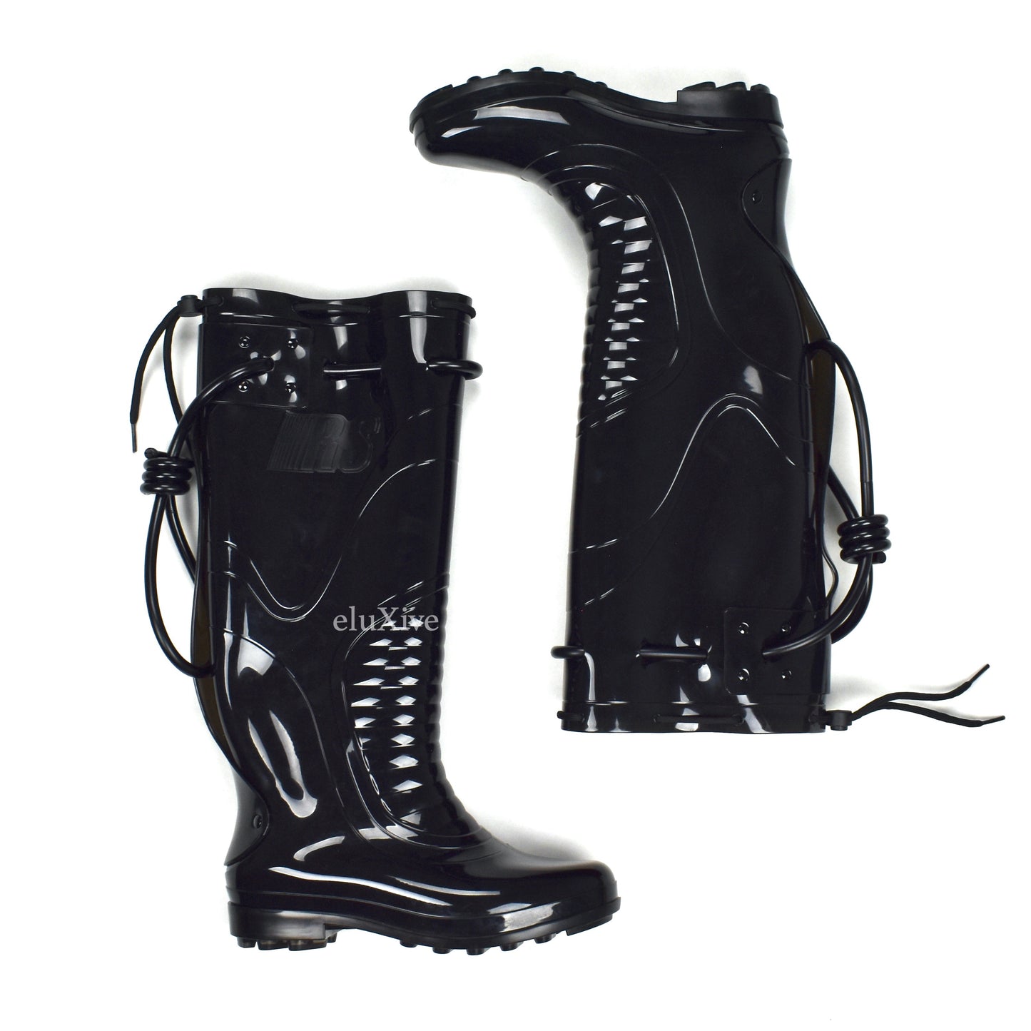 Raf Simons - Black PVC Blade Runner Futuristic Rubber Boots