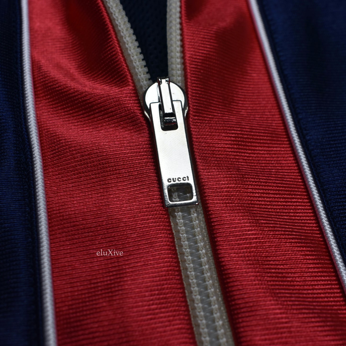 Gucci - Navy Web Stripe Technical Jersey Track Jacket