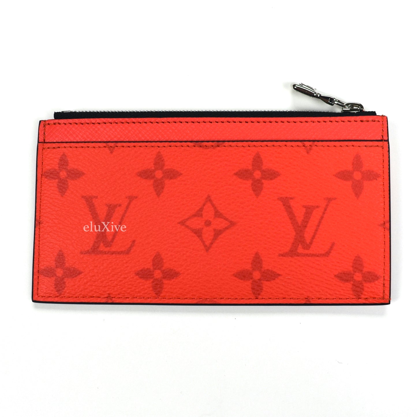 Louis Vuitton - Red Monogram Zip Card Holder