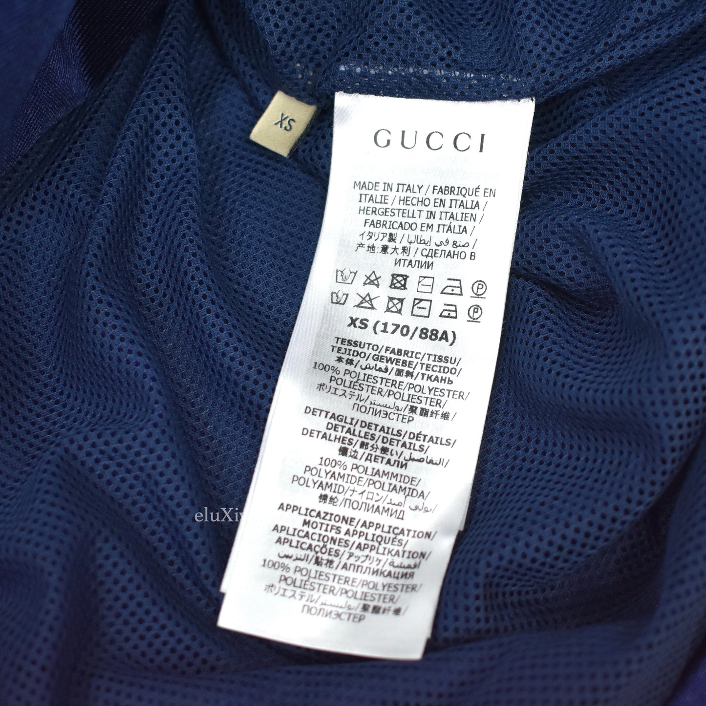 Gucci - Navy Web Stripe Technical Jersey Track Jacket