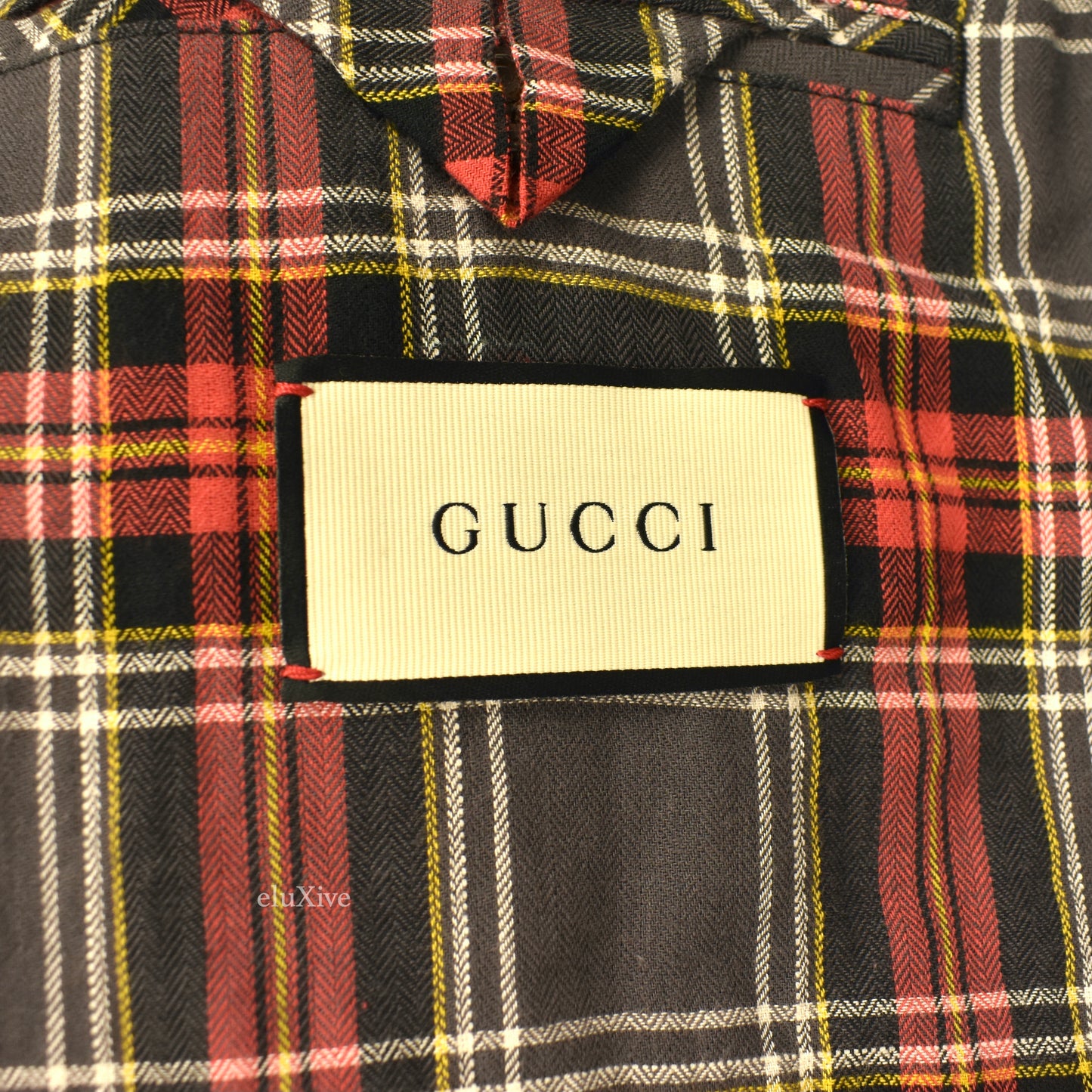 Gucci - Vintage Flocked Logo Denim Trucker Jacket