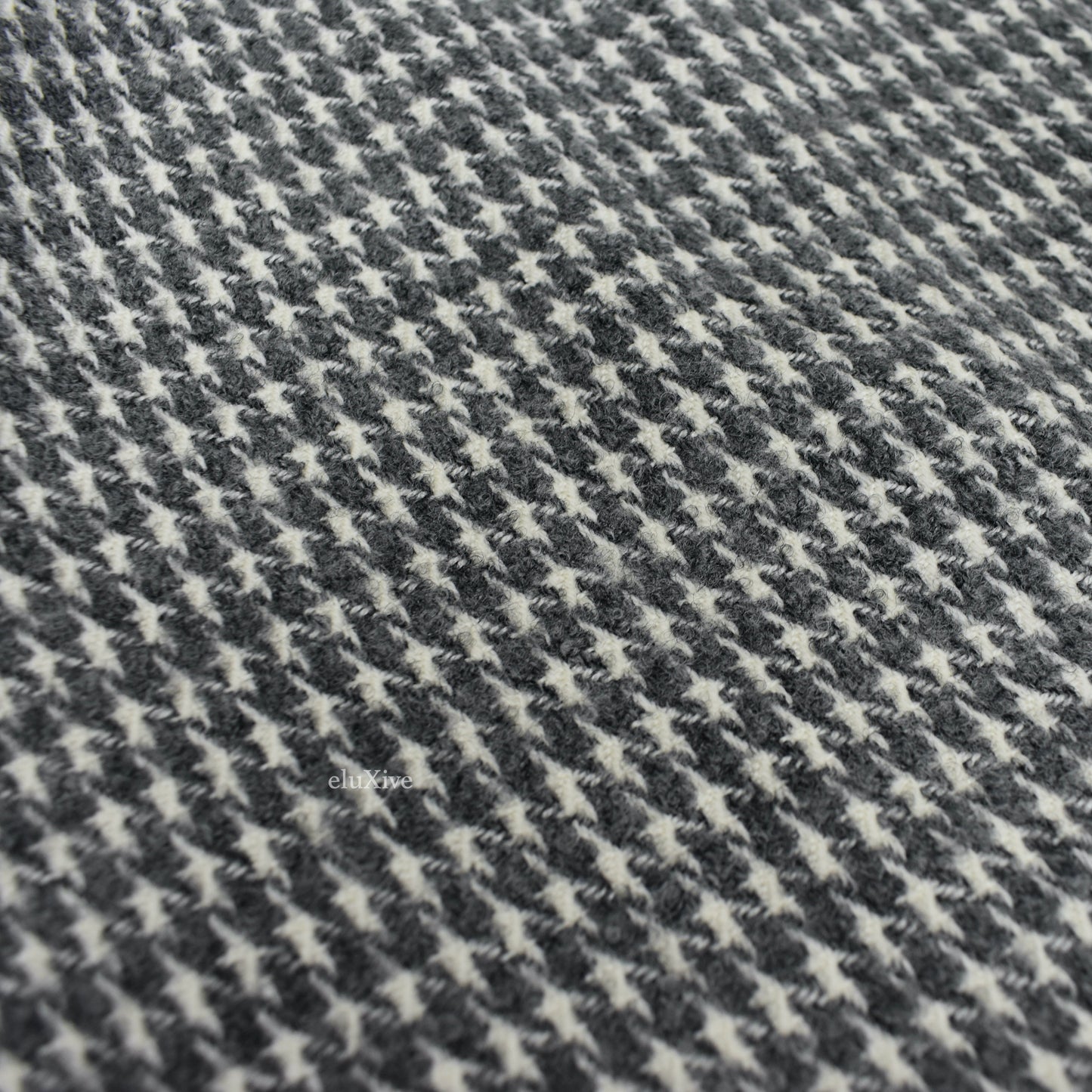 Z Zegna - Gray / White Houndstooth Wool Stirrup Pants