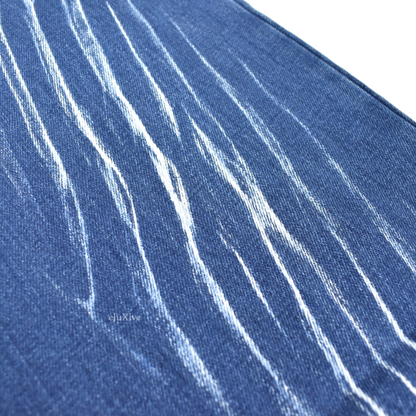 Xander Zhou - Blue Spiral Effect Denim Jeans