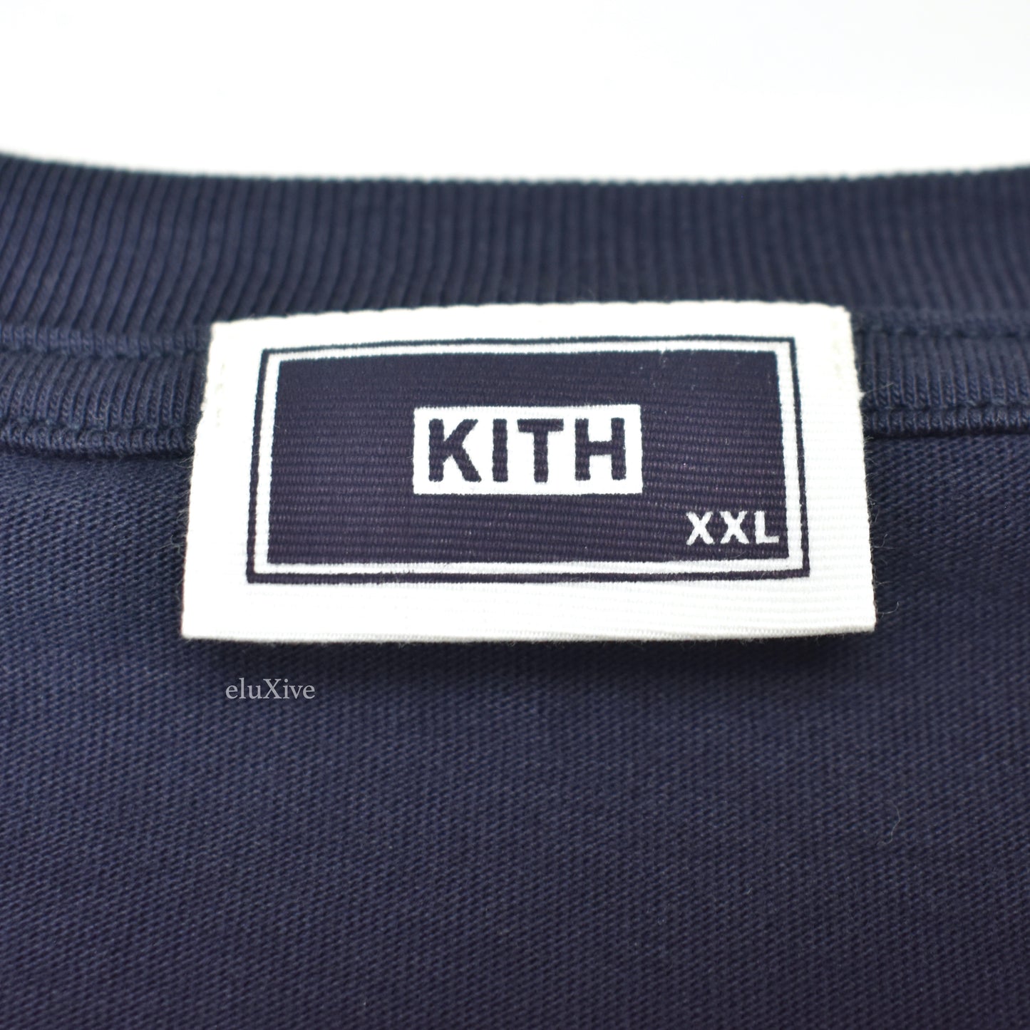 Kith - Hanukkah Ornamental Hebrew Logo L/S T-Shirt (Navy)